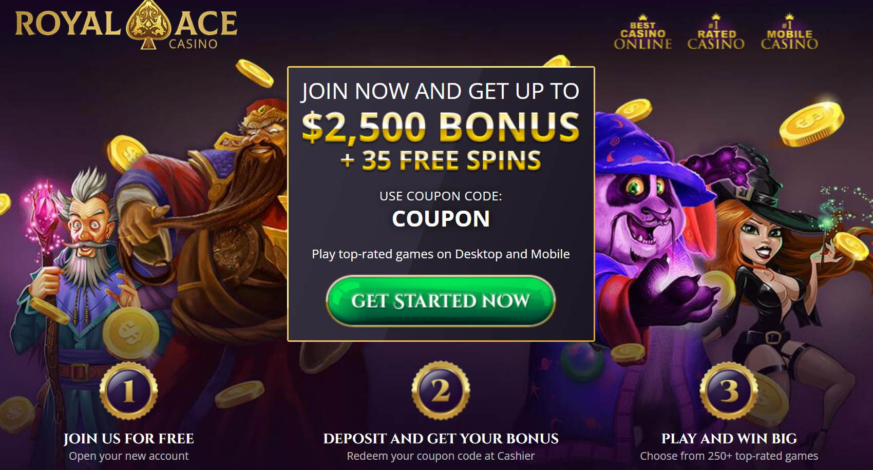 Top 10 Royal Ace Casino Online Bonuses