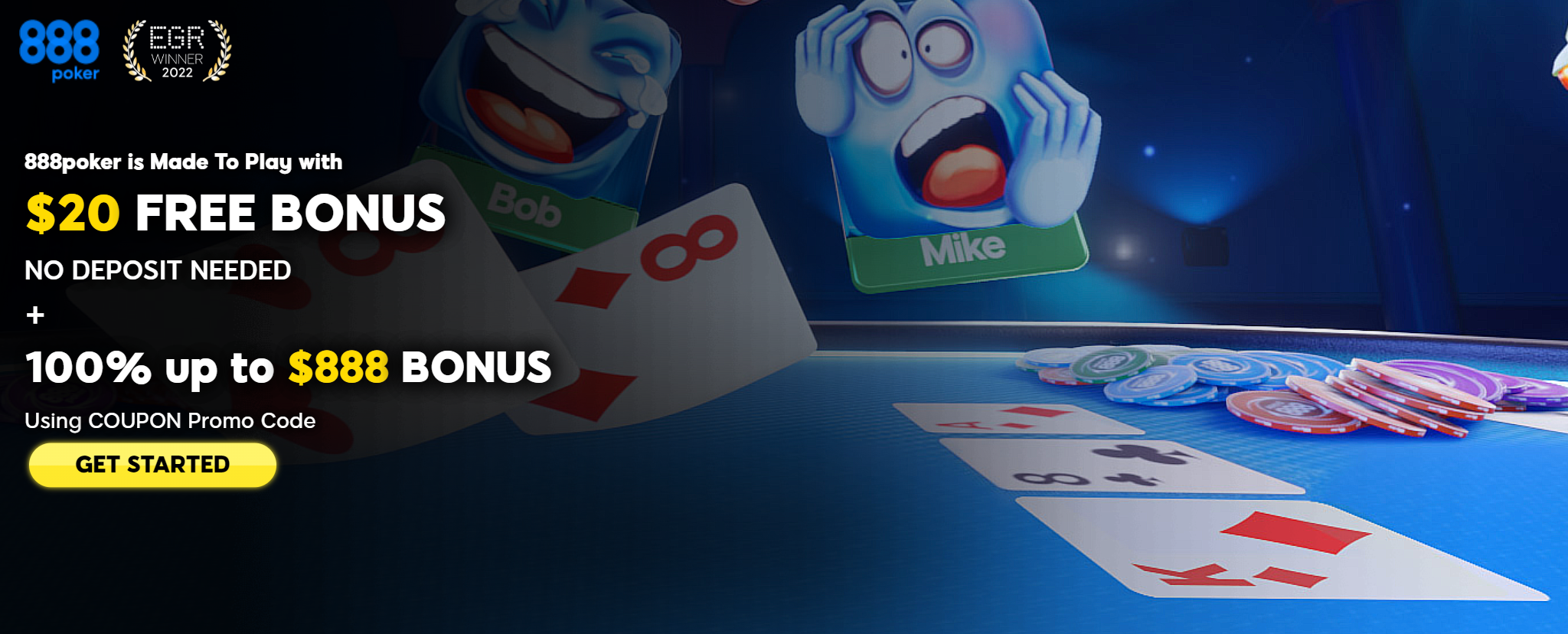 Top 10 888 Poker Online Bonuses