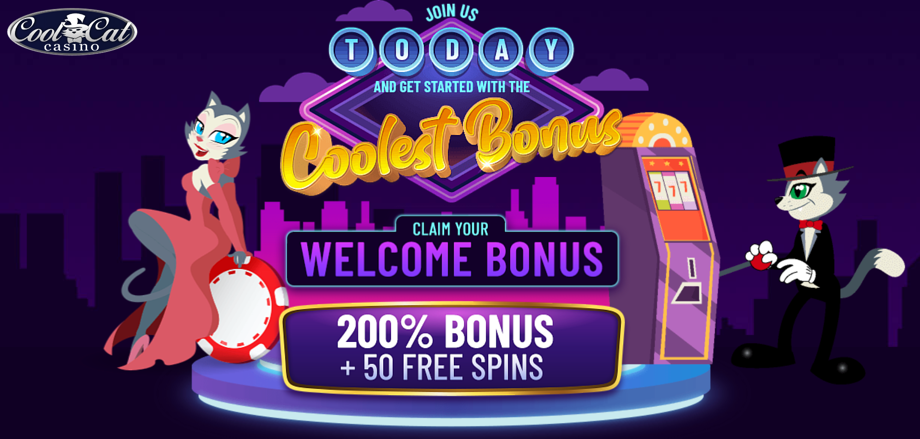 Top 10 Cool Cat Casino Online Bonuses