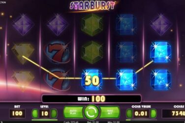 Izdaja spletne igralniške igre Starburst