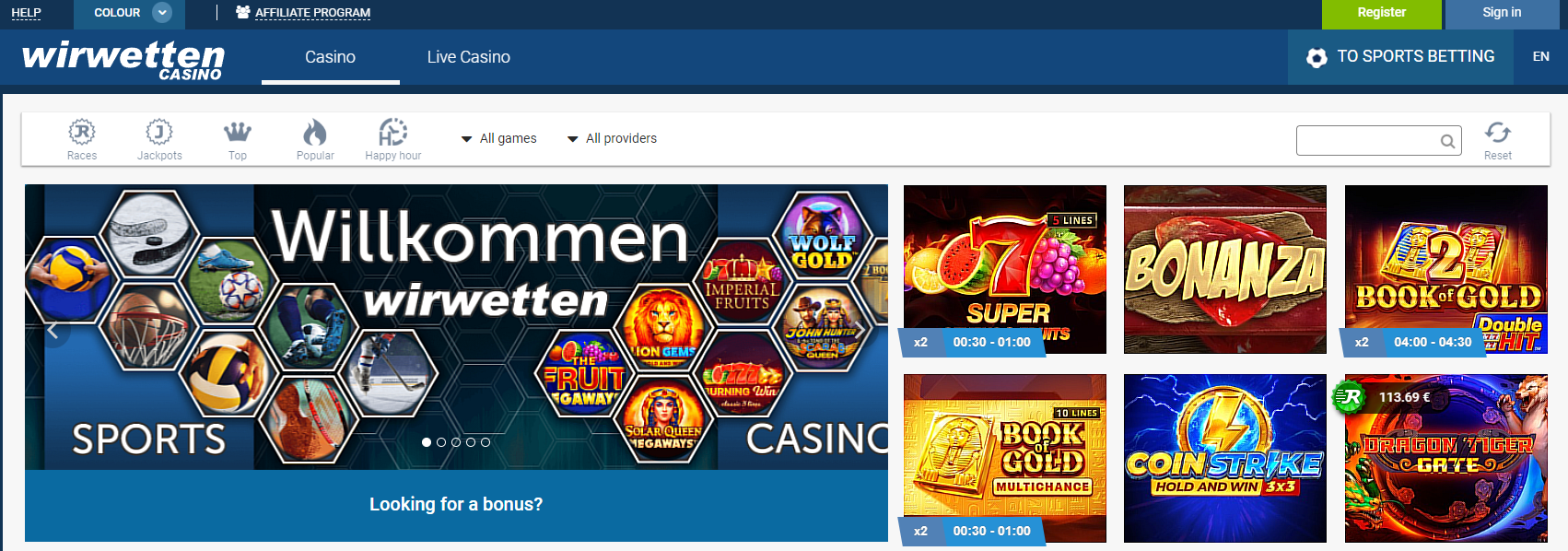 Топ 10 Wir Wetten казино онлайн бонуси