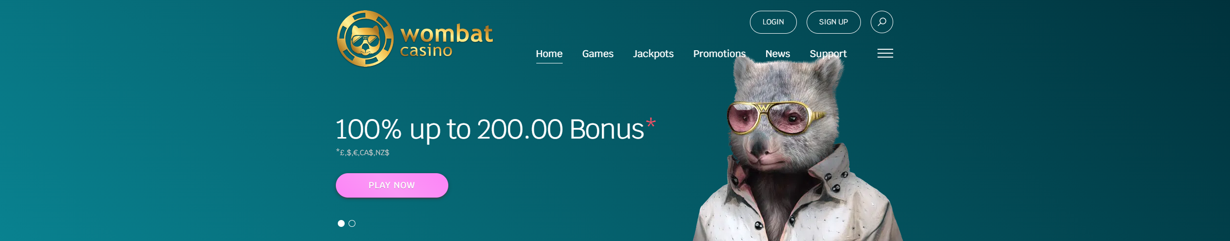 Топ 10 онлайн бонуси за казино Wombat