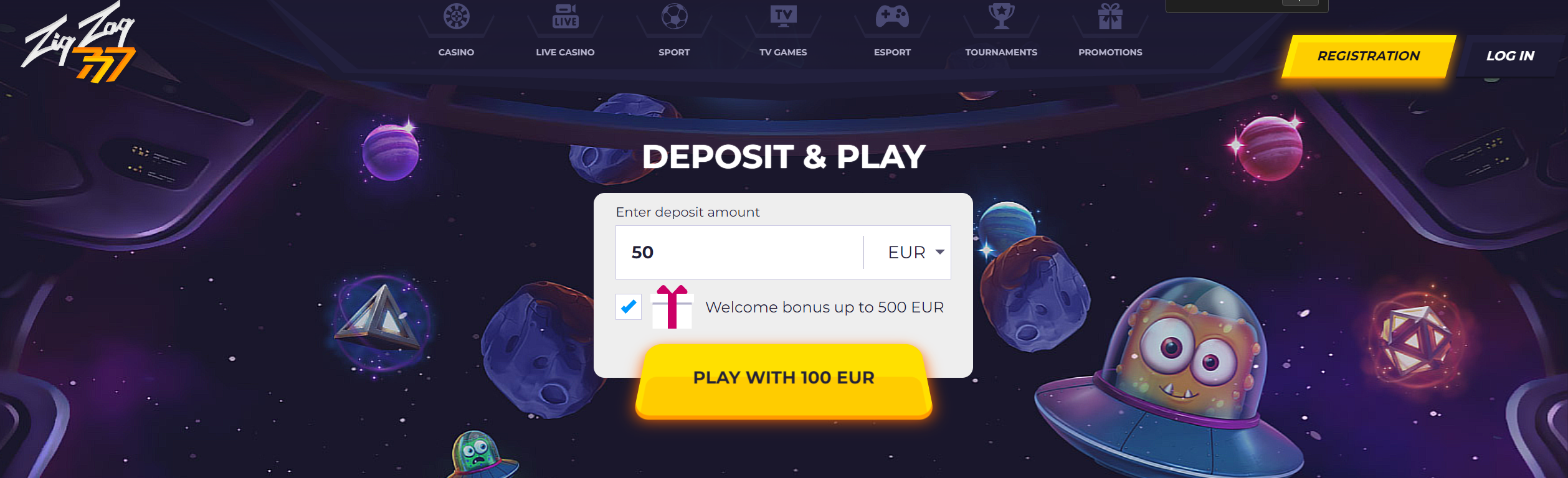 Top 10 ZigZag777 Casino Online Bonusser